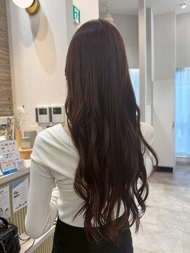 ポジ(poji) ニュアンスパーマ　髪質改善カラー　顔まわり　レイヤー　艶髪