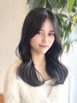 ビューエヒメ(VIEW EHIME)&nbsp;小顔黒髪レイヤーカット×アッシュカラー20代30代40代