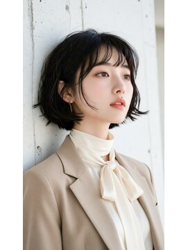 コートフィールエー(CO_T feel.a) 毛先のハネが可愛いナチュラルな大人ショートボブ