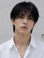 オグジュアリー 表参道(aux.)&nbsp;毛流れハンサムショートセンターパートメンズ黒髪爽やか