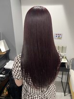 キャパ セントラル 天神 大名店(CAPA central) 髪質改善 艶髪ボルドー レイヤーカット 20代
