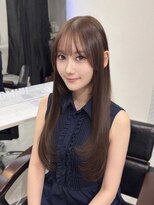 ロムーク 表参道(LOMKH)&nbsp;韓国ロングレイヤーカット顔周りシールエクステ春ハッシュカット