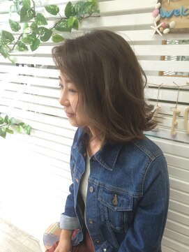 リトルキュー(little cue) 切りっぱなし肩レングス