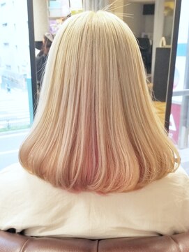 インビテーション(invitation) ホワイトブリーチ×ベビーピンク