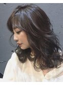 emue京都◯大人かわいいひし形ことりベージュ毛先パーマ◯中島