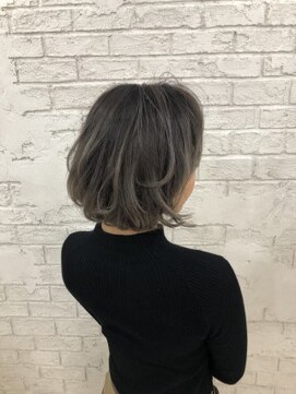 プライズ 池袋店(prize) 大人ボブ_グレージュ_グラデーション_ネイビーブルー1020