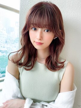 アフロート ディル(AFLOAT D'L) AFLOATeri 韓国風ヘア ヨシンモリ 透明感カラー セミロング髪型