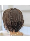 ショートボブ インナーカラー