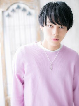 モッズヘア メン 南越谷南口店(mod's hair men) 重めバングの西海岸セミウエット黒髪マッシュK