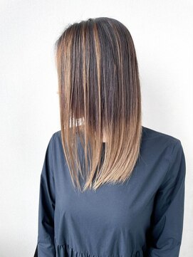 トータルビューティーハウス フラップ ミチ 野田店(total beauty house flap MICHI) 【flap MICHI島田和也】バレイヤージュカラー