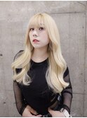 ホワイトブロンド  韓国ヘア エクステ シール