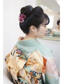 振袖　和髪ヘアセット