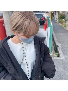 サラジュ 川西店(SARAJU) プラチナブロンド×ショート