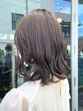 マザー(MOTHER) ゆる巻きウェーブミディ×ウォームブラウン