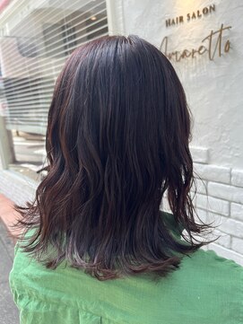 アマレット(Amaretto) 【ゆる巻き×アッシュブラウン】