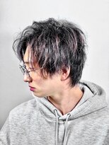 ヒロギンザ 仙台本店(HIRO GINZA)&nbsp;センターパート　波巻きパーマ/波巻き/ヒロ銀座/理容室/眉毛/