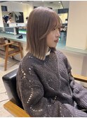 外ハネボブ☆彡柔らかいベージュカラー!