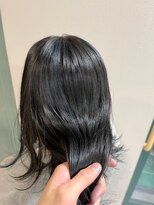 ヘアサロン ナノ(hair salon nano) レディースヘア/ミディアムヘア/ブルーメッシュ/ダブルカラー