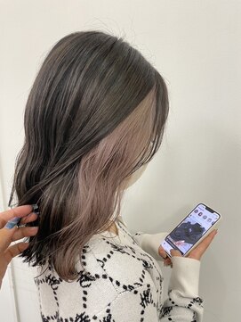 ナンバーウルス 名駅店(N° ulus) 【number ulus】ホワイトグレージュ/インナーカラー