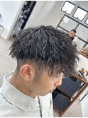 メンズカットツイストスパイラルパーマ波巻きパーマ