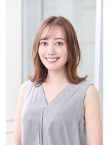 【那須久美子】シンプル外ハネミディ