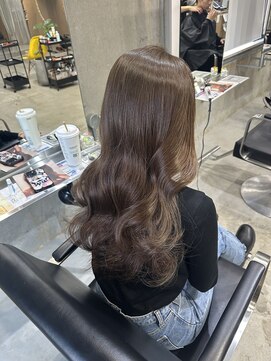 ラック(LUCK) 透明感グレージュ/船橋/くすみベージュ/細めハイライト