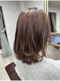 30～50代大人気！ピンク×ハイライト/艶々若見えカラー
