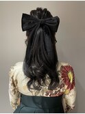 【ウェーブミディアム着物ヘア成人式卒業式/三鷹/吉祥寺/a】