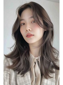 ラナ 新宿(lana) ナチュラルブラウン/セミロング/顔周りカット/【lana hair新宿】