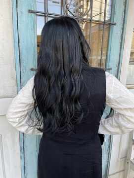 ヘアーマーケットスマイルメーカー ロング　ブルーブラックカラー