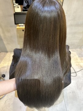 ジーナ 渋谷駅前(Zina) オリーブベージュ+髪質改善トリートメント