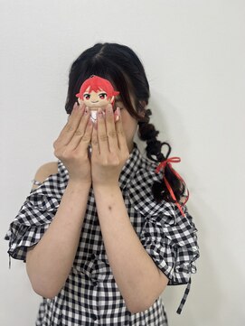 ルノンルージュ(Renon Rouge) サイド編みおろしハート