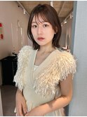 レイヤーボブ/くびれボブ/シースルーバング/おくれ毛カット