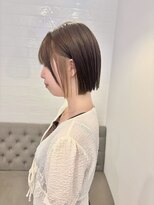 ラヴィズム 長岡店(LUVISM)&nbsp;◎ダブルカラー韓国ヘアー顔周りレイヤーおくれ毛ボブ長岡/宮関