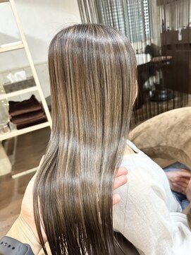 ヘアー リノリノ(hair Lino Lino) つやベージュハイライト