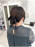 ルーズシニヨンアレンジ
