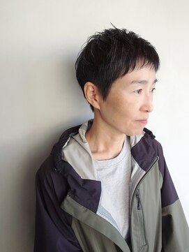 ラトリエコンタン(L´atelier Content) 30代40代50代おすすめ 黒髪ナチュラルなベリーショート