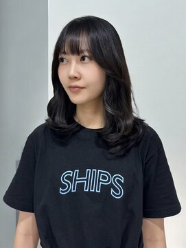 シエル バイ ケンジ 登戸 生田(CIEL by KENJE) 韓国ヘアレイヤーカットくびれミディアム顔周り