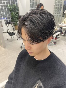 レイズ 国分寺店(RAYS) メンズカット・センターパート・フェザーパーマ[国分寺]
