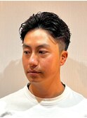 社会人向け好印象ショート アップスタイル ニュアンスパーマ