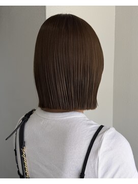 ヌル ヘア デザイン(nullus hair desigh) 【nullus ai】ボブ × オリーブカラー × 透明感カラー