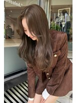 ランズ アネックス 梅田(LANDS ANNEX)&nbsp;くすみベージュブラウンレイヤーカット 【大阪 梅田】