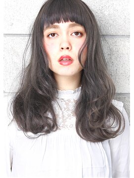 ヘアサロン ガリカ 表参道(hair salon Gallica) ☆ プラチナグレージュ ＆ 毛束感 ☆ 外国人風 semi-long☆