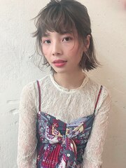 【田中　智大】　外国人風切りっぱなしボブ×簡単アレンジ