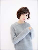 デイジー インデックスヘア 大島店(DAISY index hair) キュートな魅力のショートボブ×斜めバングで小顔に!