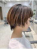 ソフトウルフ、ウルフカット、グラデーションカラー