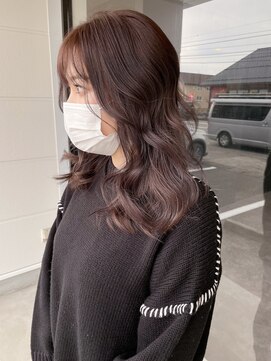 ナンバー(number+) 20代30代大人かわいいモカベージュナチュラルロブヘアー美肌