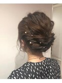 20代・30代・40代似合う小顔ヘアアレンジ♪二次会ブライダル花嫁