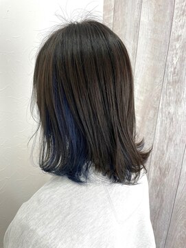 シエル 立川店(CIEL) 【CIEL×久光】インナーネイビーブルー×外ハネロブ