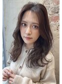 2way前髪【センター分けかきあげ前髪】で大人可愛く　ルヴア京佳